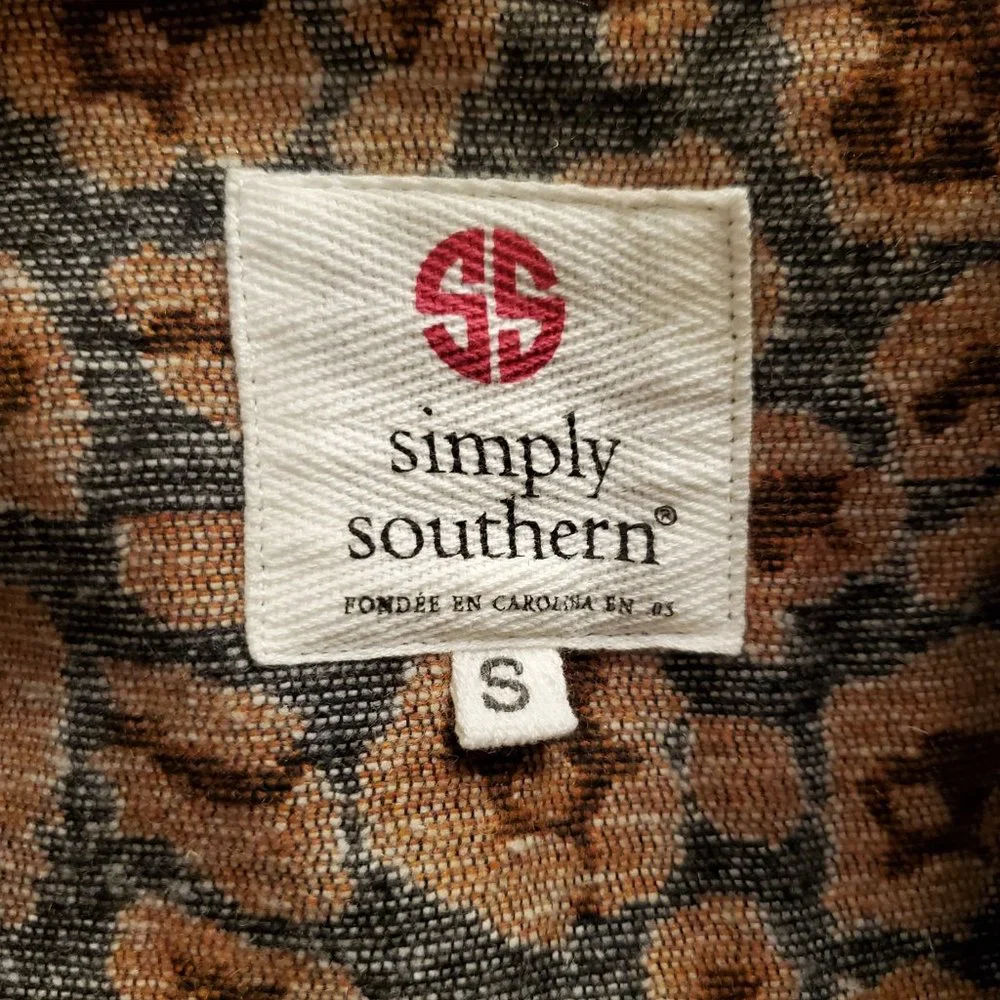 Simply Southern Leopard Cheetah Shacket Jacket